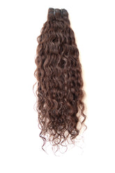 Extensions Cheveux Bouclés NahaHair – Châtain, 100 % cheveux humains, texture naturelle et volumineuse